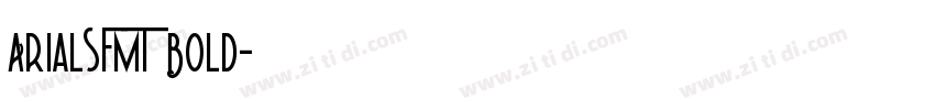 ArialSFMT Bold字体转换